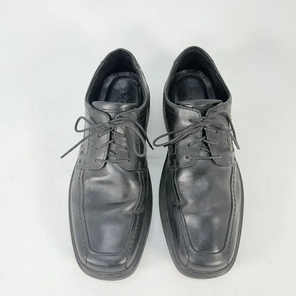 Ecco Berlin Apron Toe Oxford Loafers 49784 Black Leather Men’s Size 43 (9/9.5)